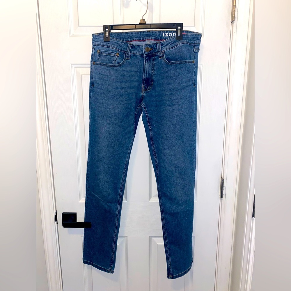 IZOD Mens Comfort Stretch Straight 32 x 34 Jeans